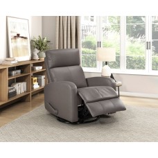 8458 Leather Swivel Rocker Recliner
